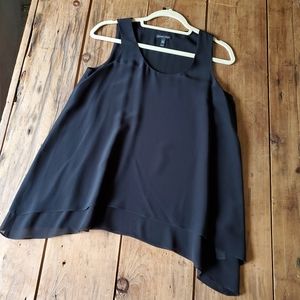 Eileen Fisher Women's Layered Black Silk Sleeveless Top XS